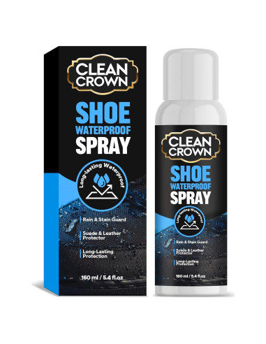 Spray Protector CleanCrown 160 ml - Impermeabilizante para Zapatos y Cuero