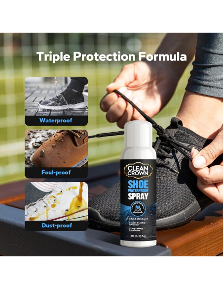 Spray Protector CleanCrown 160 ml - Impermeabilizante para Zapatos y Cuero