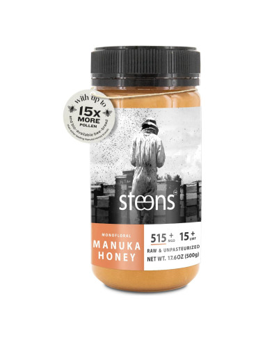 Miel de Manuka Steens UMF 15+ Cruda 500g - Pura y Natural