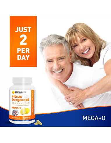 Suplemento de Bergamota BergaMet 1200mg 180 Cápsulas