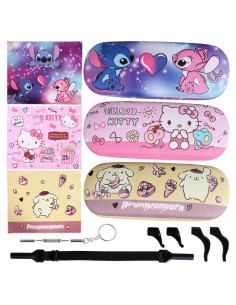 Estuche para Gafas ADBGV Duro con Accesorios y Paño