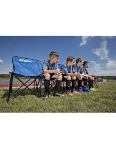 Banco Kwik Goal de 6 Asientos Azul - Acero Colapsable 2