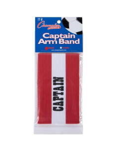 Brazalete de Capitán Adulto Champion Sports - Rojo Nylon 2
