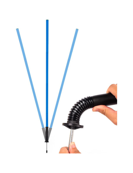 6 Postes de Agilidad para Fútbol Nbguigdstr 1.52m Azul