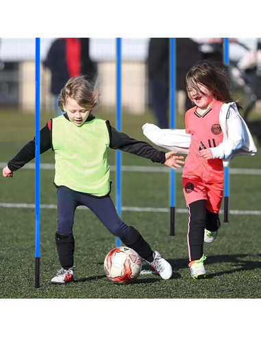 6 Postes de Agilidad para Fútbol Nbguigdstr 1.52m Azul