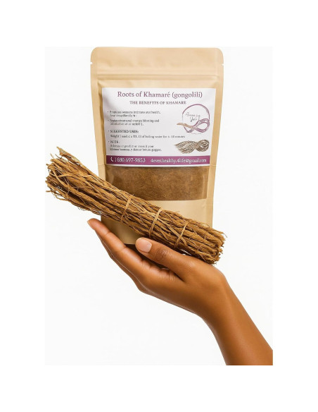 Raíces de Vetiver Africano Khamaré - 6 Tallos Grandes 30-40 cm - Detox Femenino