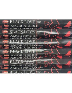Varitas de Incienso Hem Black Love 6 Unidades 22.86 cm 2
