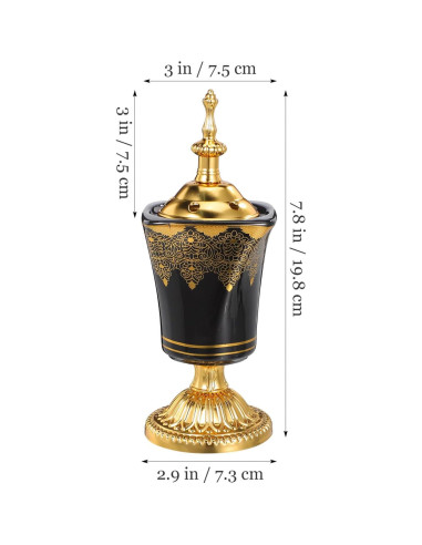 Quemador de Incienso Eléctrico Cabilock Negro 19.5x7.5cm