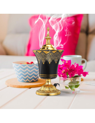 Quemador de Incienso Eléctrico Cabilock Negro 19.5x7.5cm