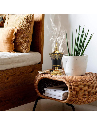 Quemador de Incienso Eléctrico Cabilock Negro 19.5x7.5cm