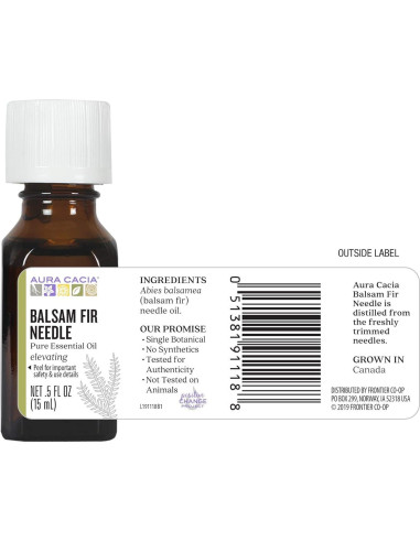 Aceite Esencial de Aguja de Balsamo Aura Cacia 14.79 ml