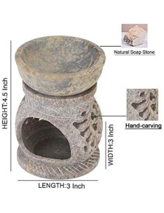 Quemador de Aroma de Piedra Jabón Nirvana Class 3" Decoración 2