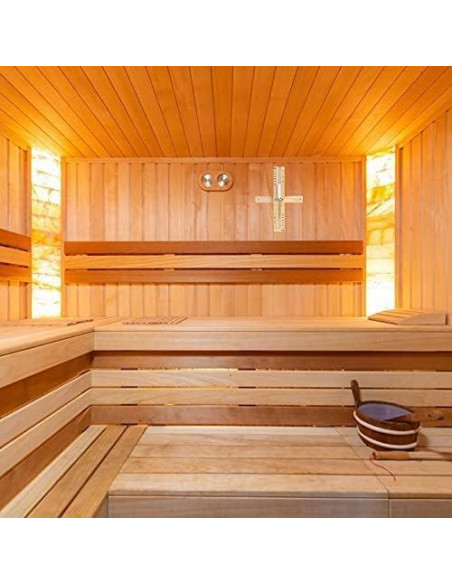 Reloj de Arena de Sauna YLTIMER 15 Minutos Madera Blanca