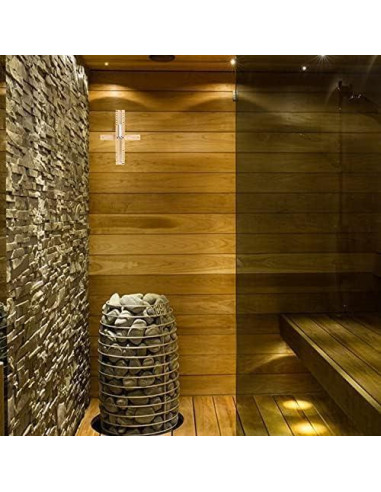 Reloj de Arena de Sauna YLTIMER 15 Minutos Madera Blanca