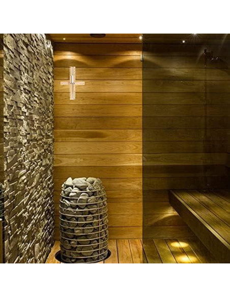 Reloj de Arena de Sauna YLTIMER 15 Minutos Madera Blanca