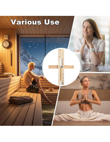 Reloj de Arena de Sauna YLTIMER 15 Minutos Madera Blanca