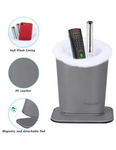 Soporte para Gafas MOSISO de Cuero PU con Base Magnética 2