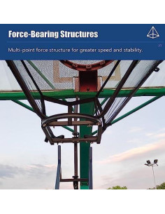 Sistema de Red de Devolución de Baloncesto Genérico - Acero Resistente 2