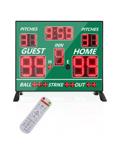 Tablero de Puntuación LED YZ-A30D12-GR para Béisbol y Softball
