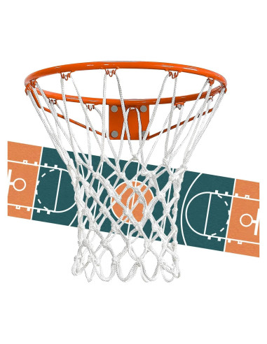 Red de Baloncesto PSLER Ballnet Blanca 22" (55.88 cm) 12 Lazos