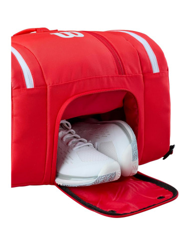 Bolsa de Pickleball Wilson Super Tour Roja 56x41x28cm