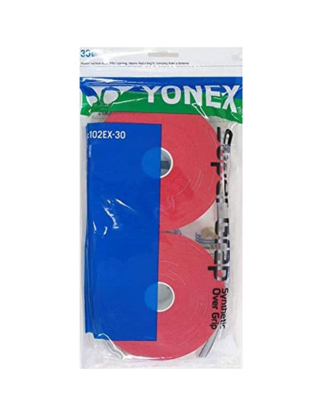 Empuñadura de Tenis YONEX Super Grap 30 Envueltas Blanca