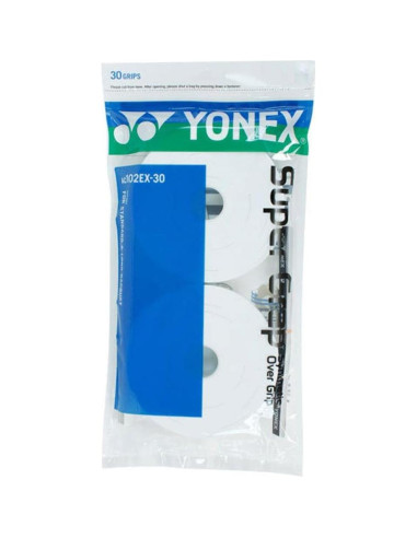 Empuñadura de Tenis YONEX Super Grap 30 Envueltas Blanca