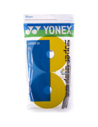 Empuñadura de Tenis YONEX Super Grap 30 Envueltas Blanca