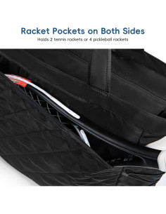 Bolsa de Tenis Tote KAVIGOR Acolchada 40L Resistente al Agua 2