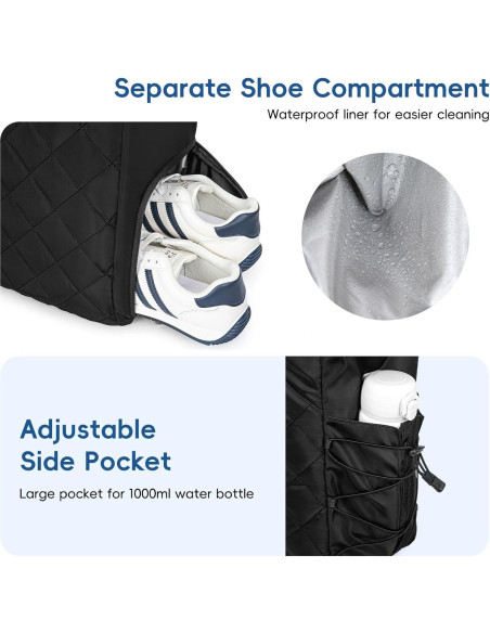 Bolsa de Tenis Tote KAVIGOR Acolchada 40L Resistente al Agua