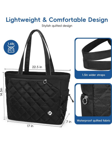 Bolsa de Tenis Tote KAVIGOR Acolchada 40L Resistente al Agua