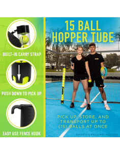 Tubo Recogedor de Pelotas Franklin Sports para Tenis y Padel - 93.98 cm 2