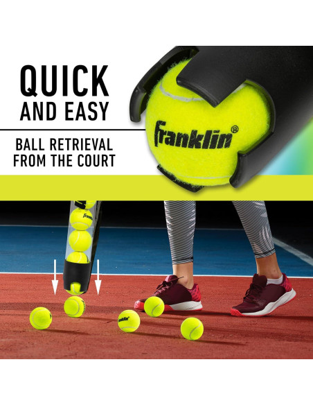 Tubo Recogedor de Pelotas Franklin Sports para Tenis y Padel - 93.98 cm