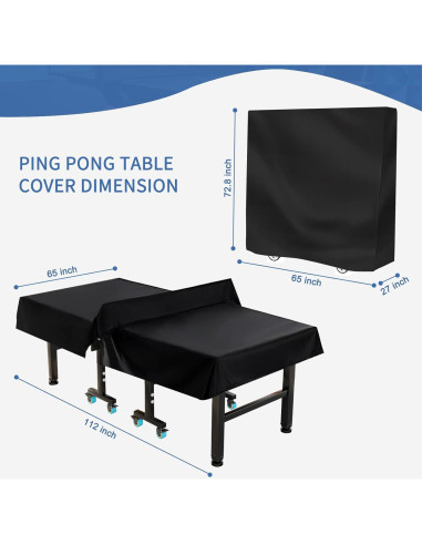 Cubierta Impermeable para Mesa de Tenis Femuar 184.7x165.1 cm
