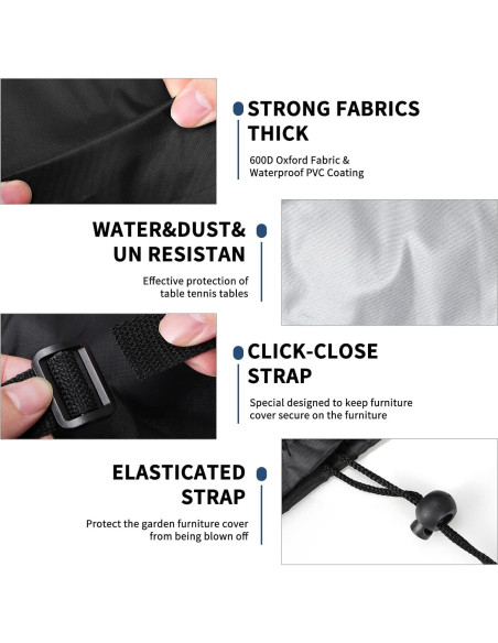 Cubierta Impermeable para Mesa de Tenis Femuar 184.7x165.1 cm