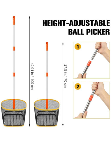 Recolector de Pelotas de Pingpong POPETPOP Telescópico 95cm