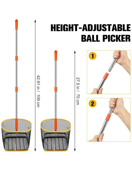 Recolector de Pelotas de Pingpong POPETPOP Telescópico 95cm