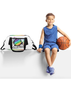 Bolsa de Deporte Duffle Arcoíris para Niños 47x24x20cm 2