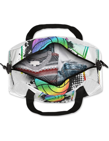 Bolsa de Deporte Duffle Arcoíris para Niños 47x24x20cm