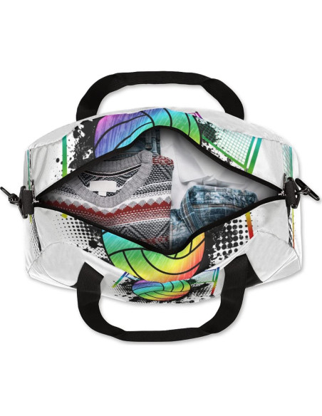 Bolsa de Deporte Duffle Arcoíris para Niños 47x24x20cm