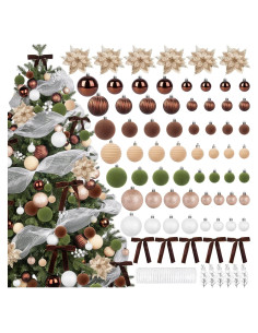 Conjunto de 75 Adornos de Navidad Ouddy Decor Terciopelo