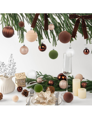 Conjunto de 75 Adornos de Navidad Ouddy Decor Terciopelo