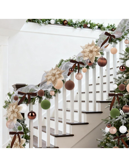 Conjunto de 75 Adornos de Navidad Ouddy Decor Terciopelo