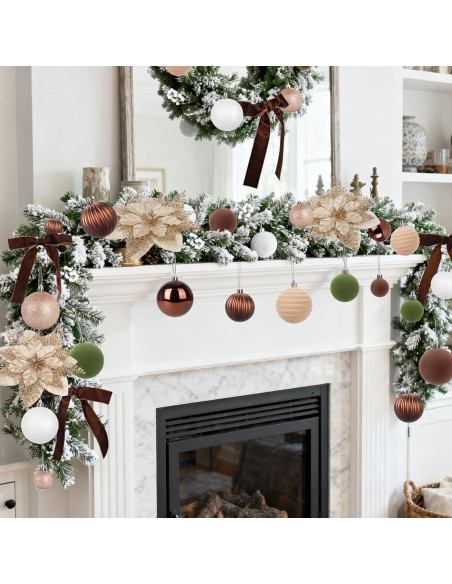 Conjunto de 75 Adornos de Navidad Ouddy Decor Terciopelo