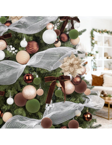 Conjunto de 75 Adornos de Navidad Ouddy Decor Terciopelo