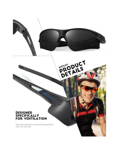 Gafas de sol deportivas ANYLUV A61-1-1-1 polarizadas UV