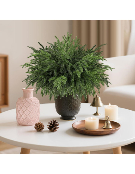 12 Ramas de Pino Norfolk Artificiales 45.72cm Wsorik