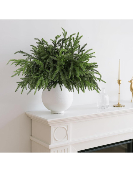 12 Ramas de Pino Norfolk Artificiales 45.72cm Wsorik