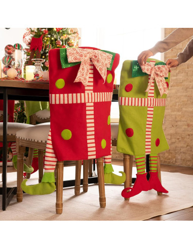 Funda de Silla de Comedor Valery Madelyn Elfo 2 Pack 91.4cm