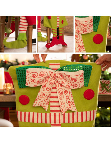 Funda de Silla de Comedor Valery Madelyn Elfo 2 Pack 91.4cm